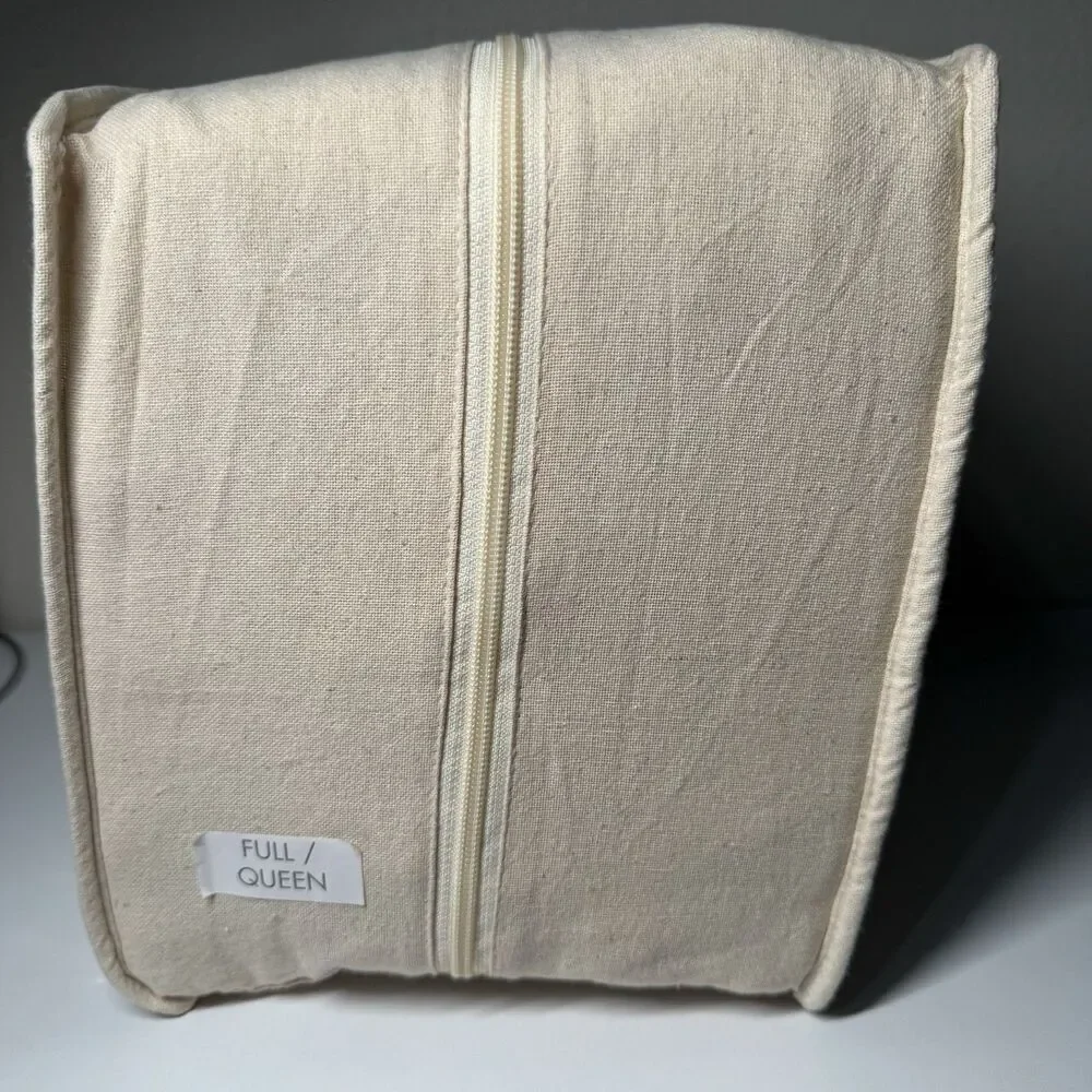 Oake Layered Horizons 3 Pc Full / Queen Natural Cotton Duvet Set - MSRP $250